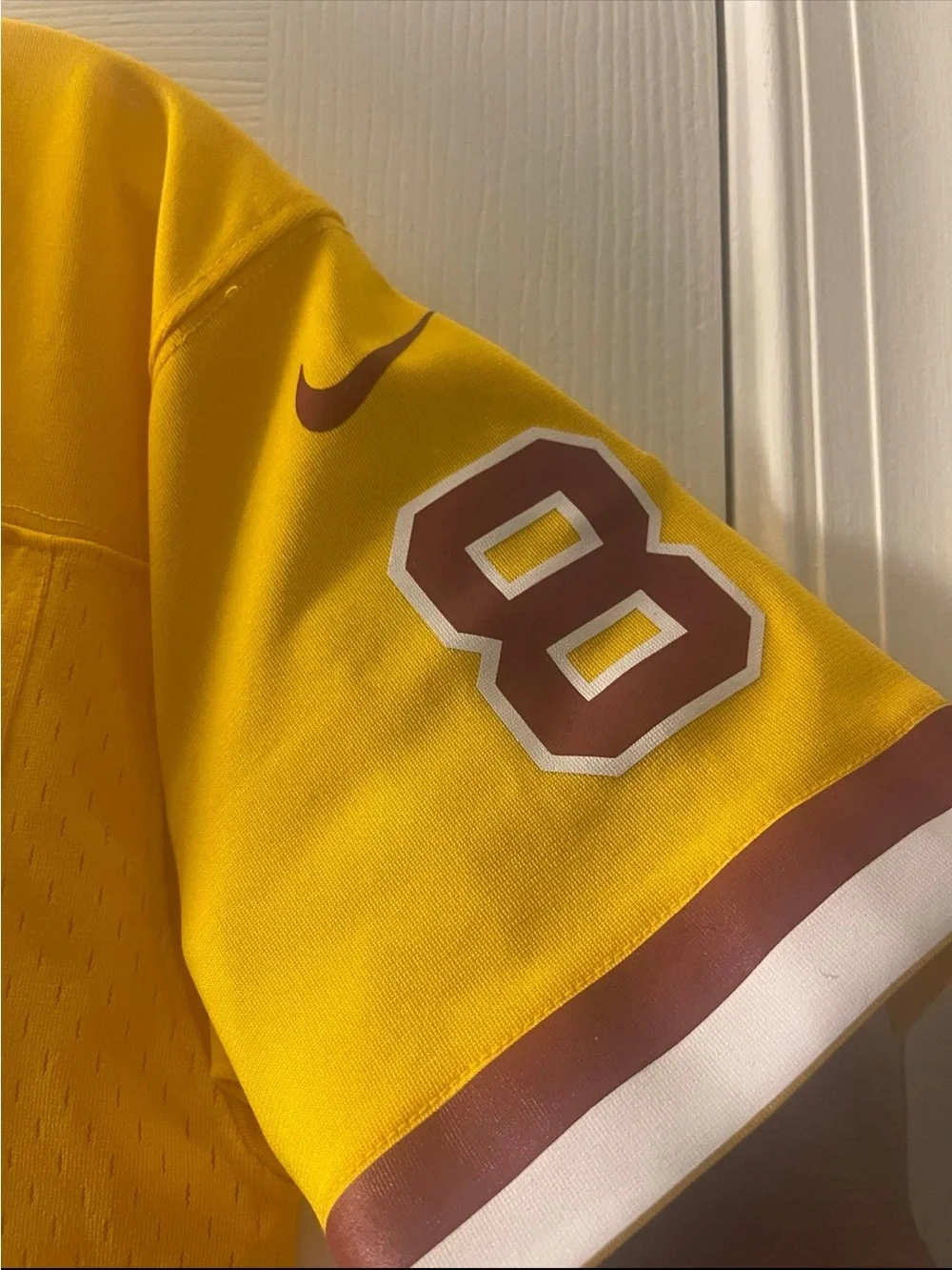 Nike Washington Redskins Football Jersey NFL Kirk Cousins Yellow #8 Youth M